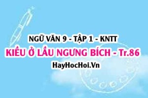 Soạn bài Thực hành đọc: Kiều ở lầu Ngưng Bích trang 85 Ngữ văn lớp 9 tập 1 Kết nối tri thức